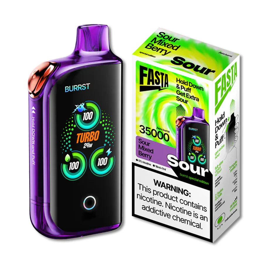 Sour Mixed Berry Fasta Burrst 35000 (Sour Edition) - Black Coral