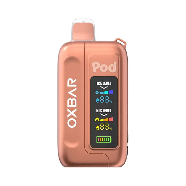Oxbar Ice-Nic Control 35K Sour Peachy O's Vape | Black Coral Oxbar Ice-Nic Control 35K Sour Peachy O's Vape | Black Coral