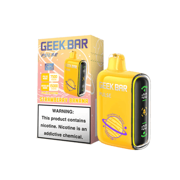Geek Bar Pulse 15000 Strawberry Banana Disposable Vape - Black