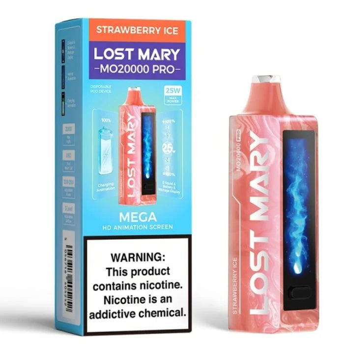 Strawberry Ice Lost Mary MO20000 Pro - Black Coral