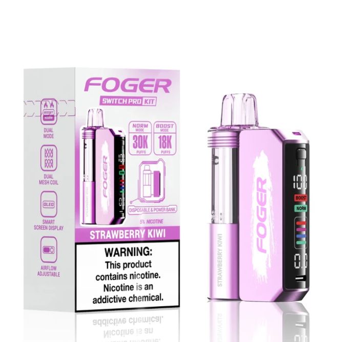 Strawberry Kiwi Foger Switch Pro 30K Kit - Black Coral