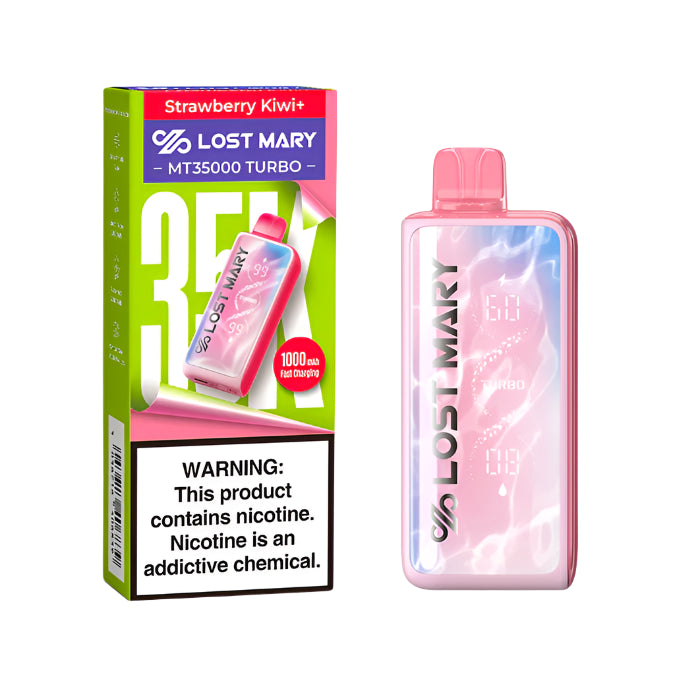 Strawberry Kiwi+ Lost Mary MT35000 Turbo - Black Coral