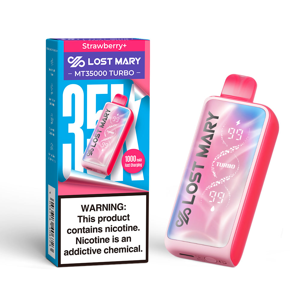 Strawberry+ Lost Mary MT35000 Turbo - Black Coral
