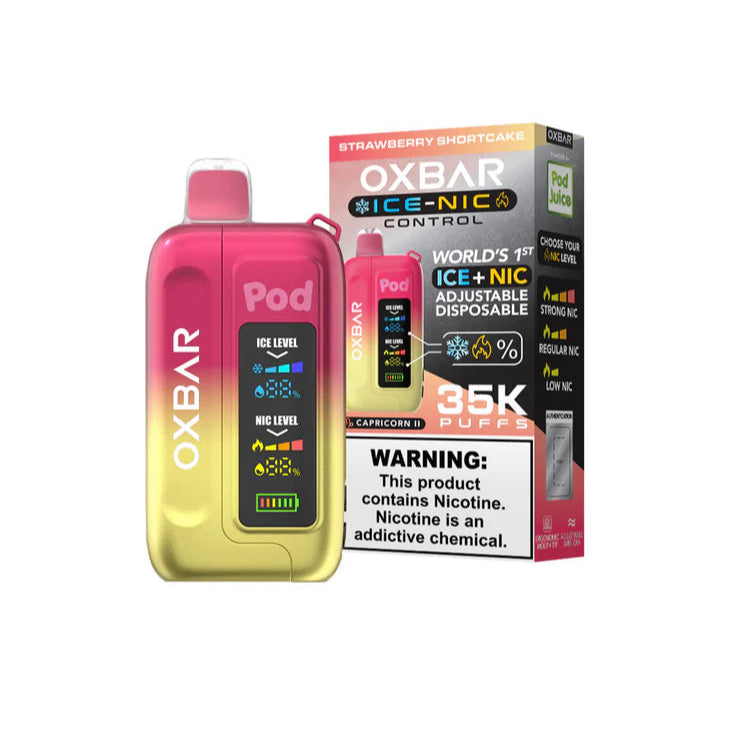 Strawberry Shortcake Oxbar Ice-Nic Control 35K - Black Coral