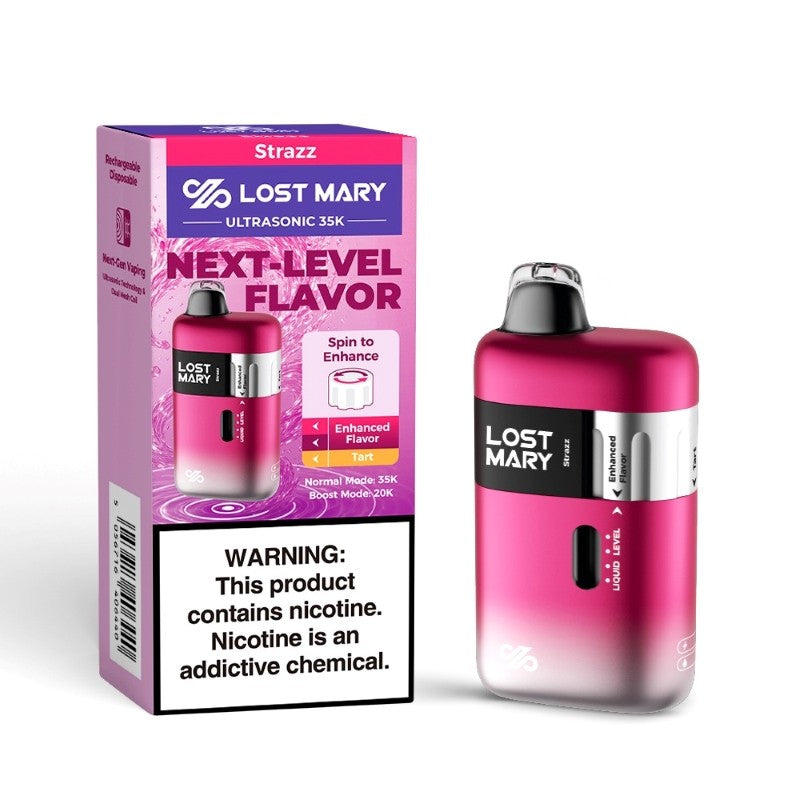 Strazz Lost Mary Ultrasonic 35K - Black Coral