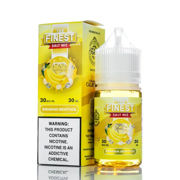 The Finest E-Liquid - Salt Nic Series - Banana Menthol - 30ml - Black Coral