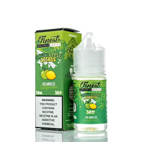 The Finest E-Liquid - Salt Nic Series - Green Apple Citrus - 30ml - Black Coral