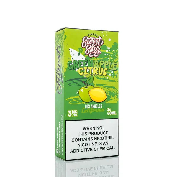 The Finest E-Liquid - Sweet & Sour - Green Apple Citrus - 120ml - Black Coral