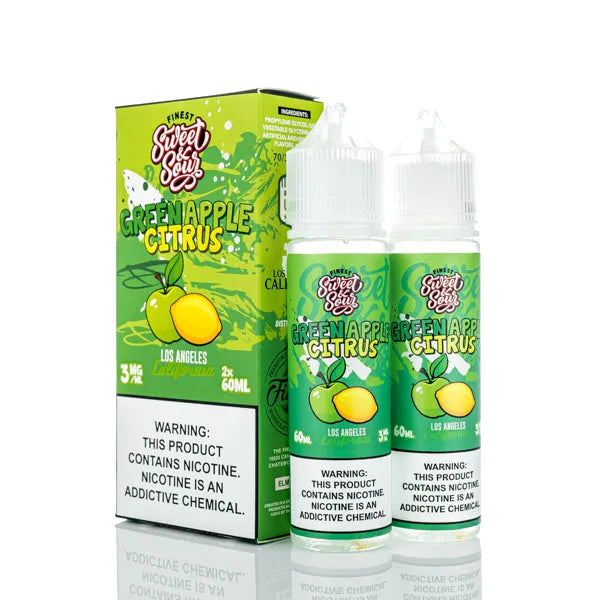 The Finest E-Liquid - Sweet & Sour - Green Apple Citrus - 120ml - Black Coral