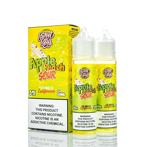 The Finest E-Liquid - Sweet & Sour - Apple Peach Sour - 120ml - Black Coral