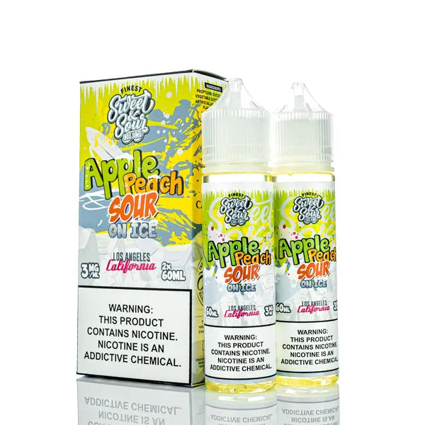 The Finest E-Liquid - Sweet & Sour - Apple Peach Sour On Ice - 120ml - Black Coral