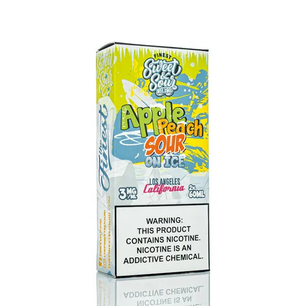 The Finest E-Liquid - Sweet & Sour - Apple Peach Sour On Ice - 120ml - Black Coral