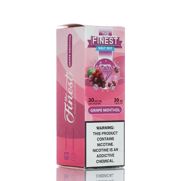 The Finest E-Liquid - Salt Nic Series - Grape Menthol - 30ml - Black Coral