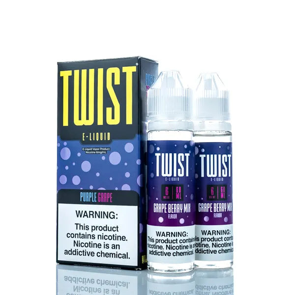 Berry TWIST E-Liquids - Purple Grape - 120ml - Black Coral