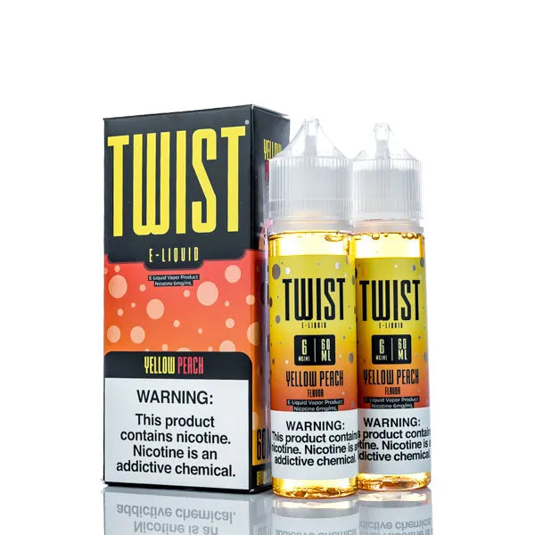 Lemon Twist E-Liquids - Yellow Peach - 120ml - Black Coral