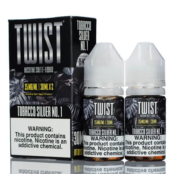 TWIST Salt E Liquid - Tobacco Silver No.1 - 60ml - Black Coral