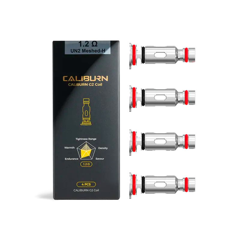 Caliburn G2 Replacement Coil - 4 Count - Black Coral