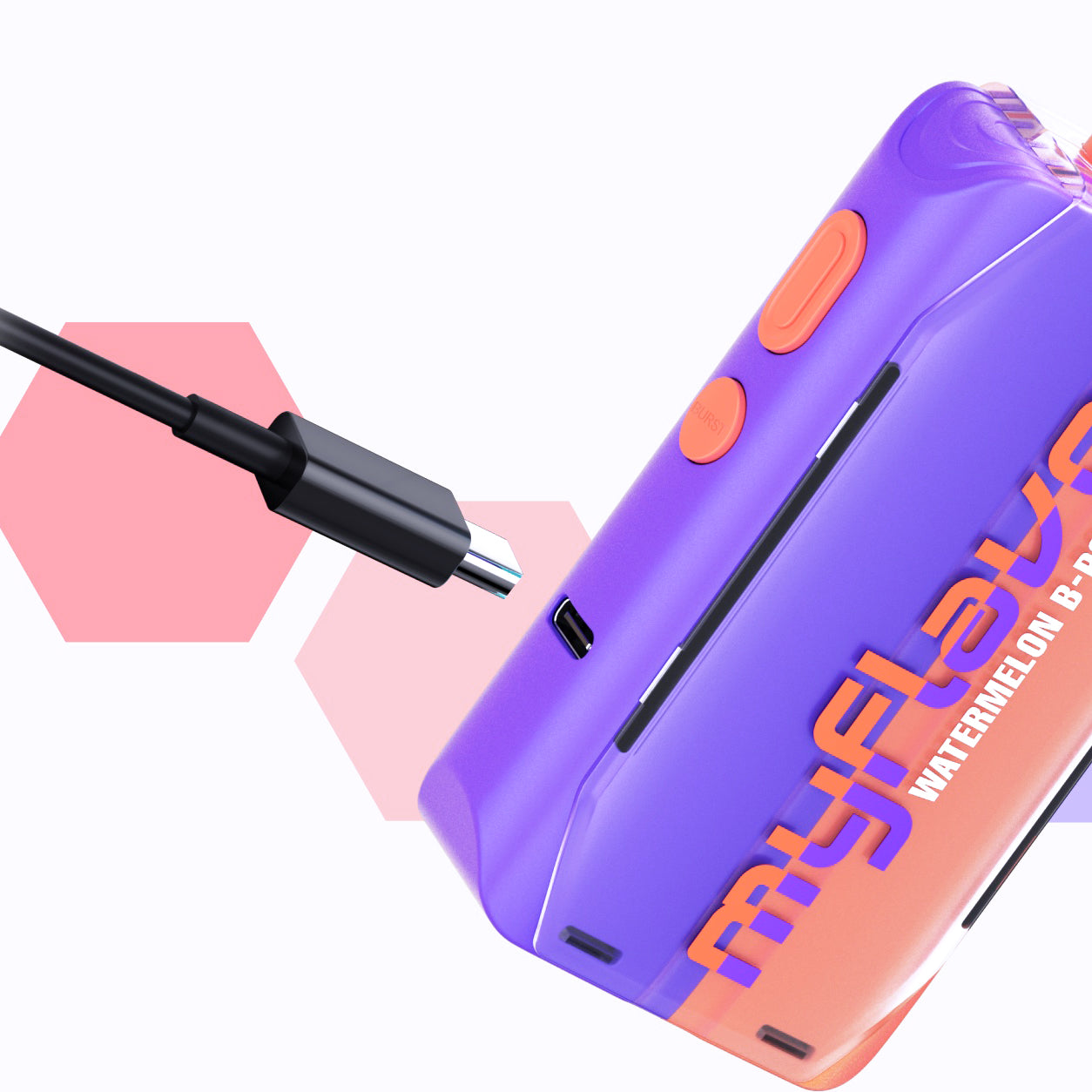 USB C-Type Charging Cable - Black Coral