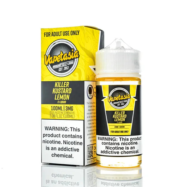 Vapetasia - Killer Kustard Lemon - 100ml - Black Coral