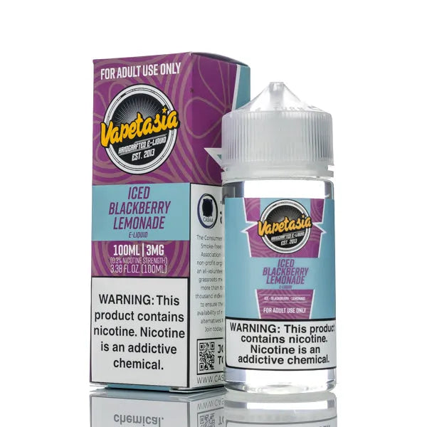 Vapetasia - ICED Blackberry Lemonade - 100ml - Black Coral