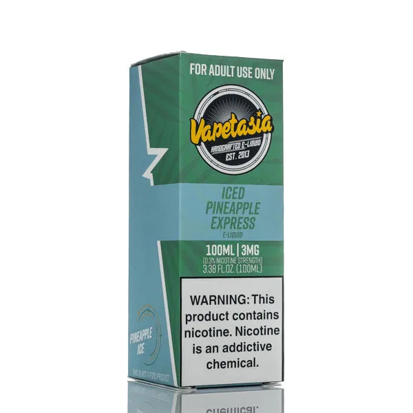 Vapetasia - ICED Pineapple Express - 100ml - Black Coral