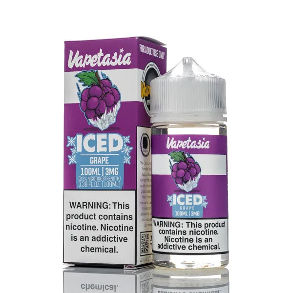 Vapetasia - ICED Grape - 100ml - Black Coral