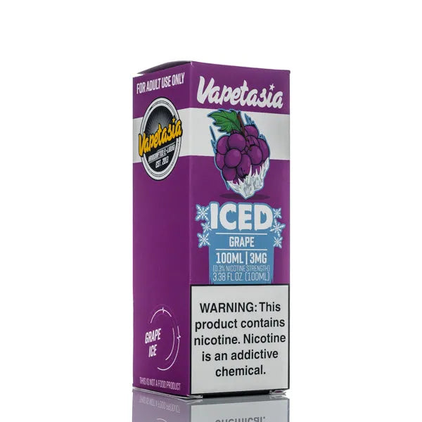 Vapetasia - ICED Grape - 100ml - Black Coral