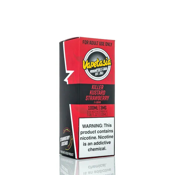 Vapetasia - Killer Kustard Strawberry - 100ml - Black Coral