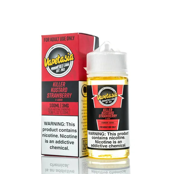 Vapetasia - Killer Kustard Strawberry - 100ml - Black Coral