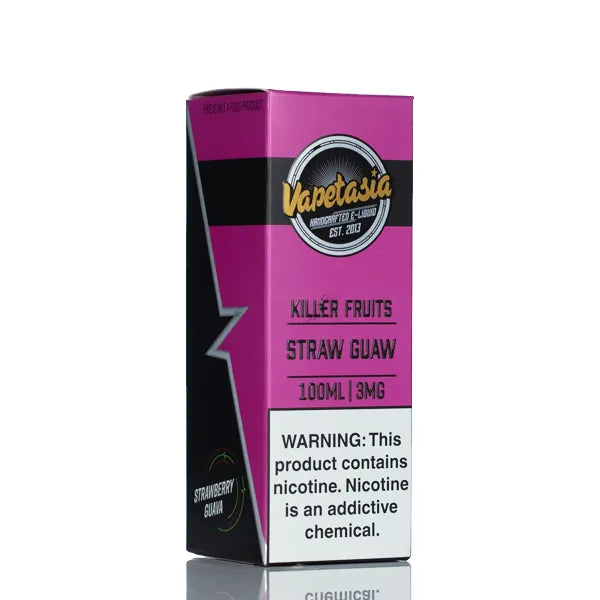 Vapetasia - Killer Fruit Straw Guaw - 100ml - Black Coral