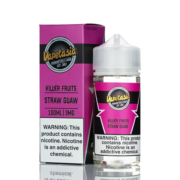Vapetasia - Killer Fruit Straw Guaw - 100ml - Black Coral