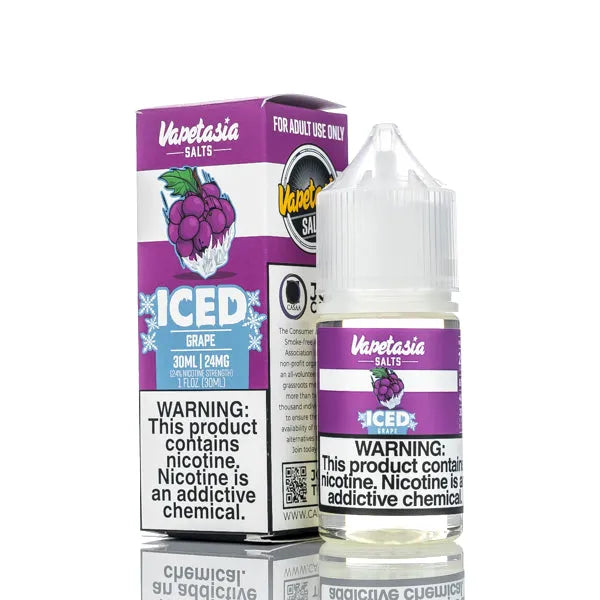 Vapetasia E-Juice Salts - ICED Grape - 30ml - Black Coral