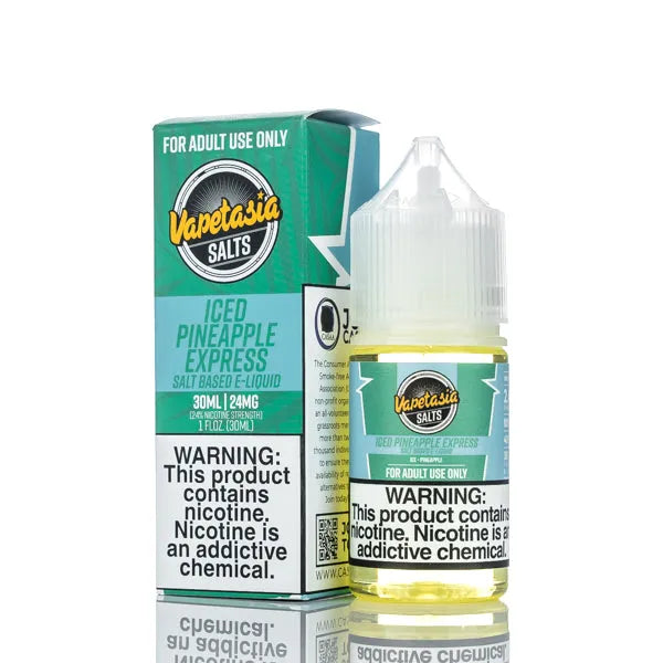 Vapetasia E-Juice Salts - ICED Pineapple Express - 30ml - Black Coral