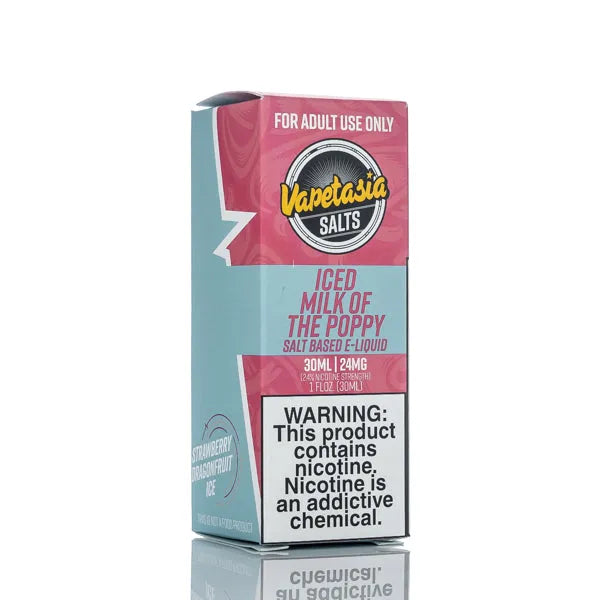 Vapetasia E-Juice Salts - ICED Milk Of The Poppy - 30ml - Black Coral