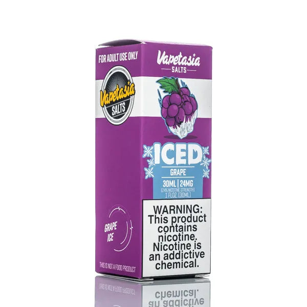 Vapetasia E-Juice Salts - ICED Grape - 30ml - Black Coral