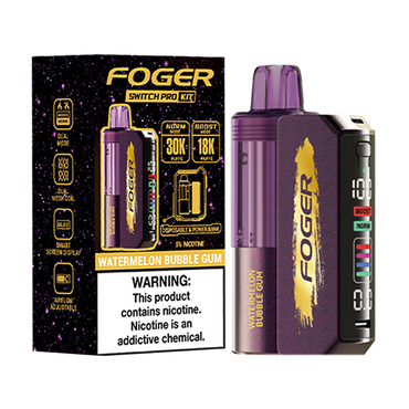 Watermelon Bubble Gum Foger Switch Pro 30K Kit - Black Coral