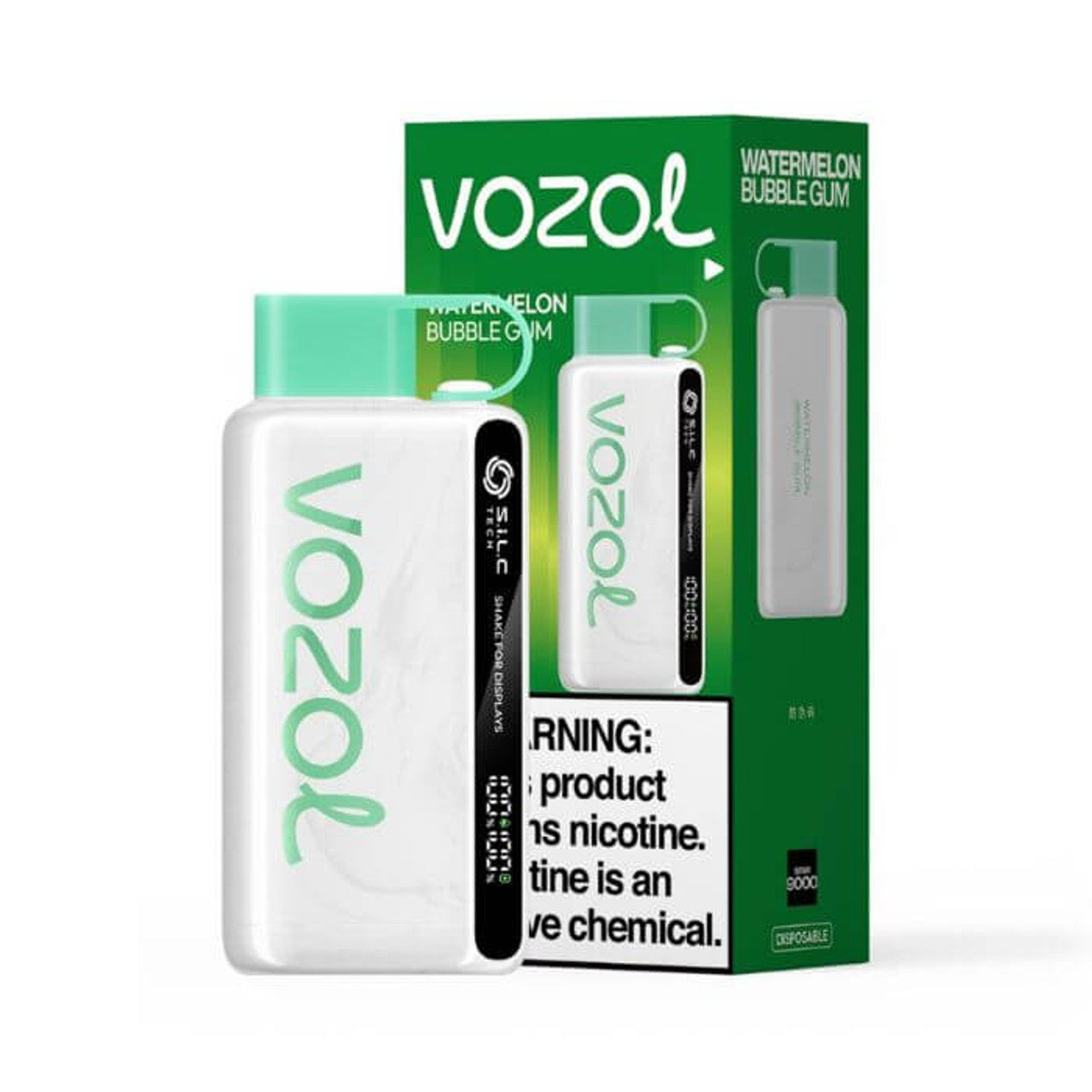 Watermelon Bubble Gum Vozol Star 9000 - Black Coral
