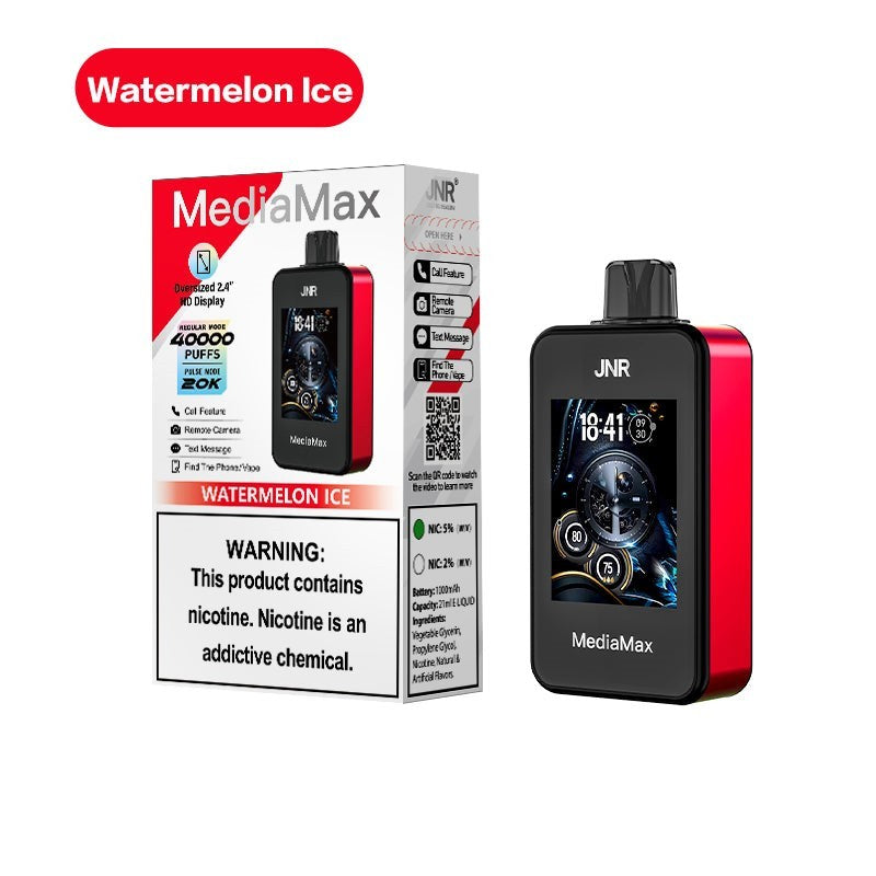 Watermelon Ice JNR MediaMax 40000 - Black Coral