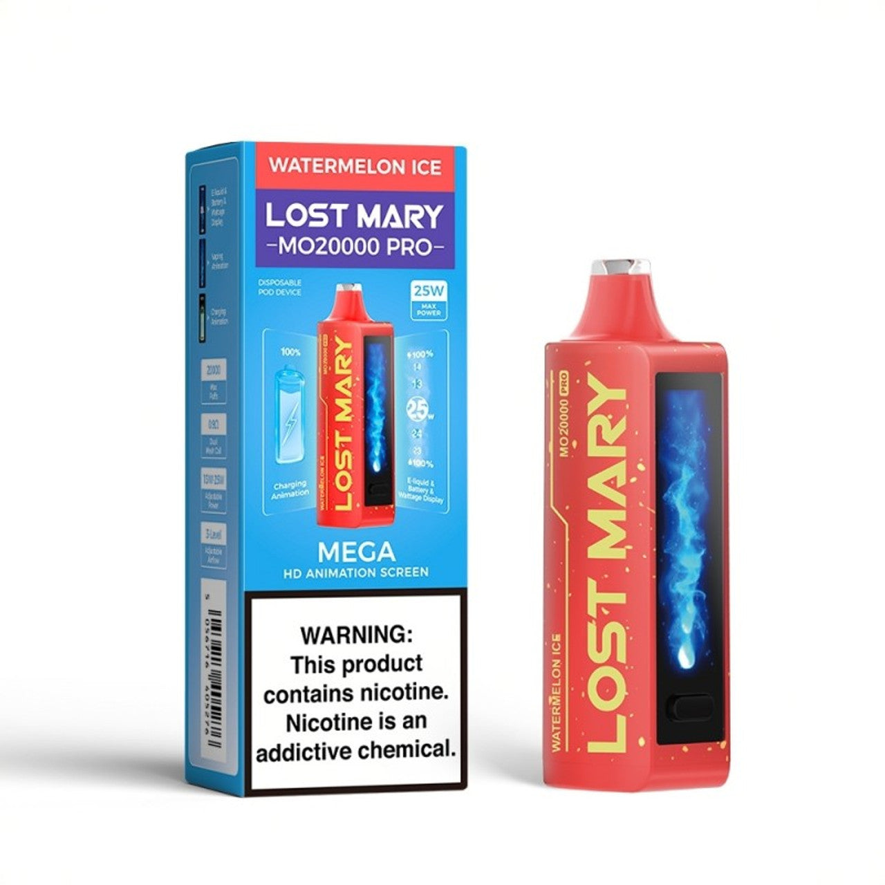 Watermelon Ice Lost Mary MO20000 Pro - Black Coral