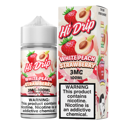 White Peach Strawberry by Hi-Drip 100ml - Black Coral