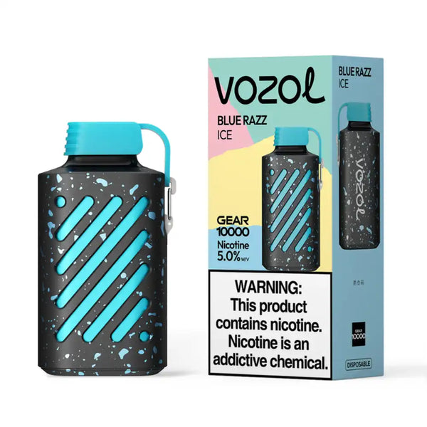 Blue Razz Ice Vozol Gear 10000 - Black Coral