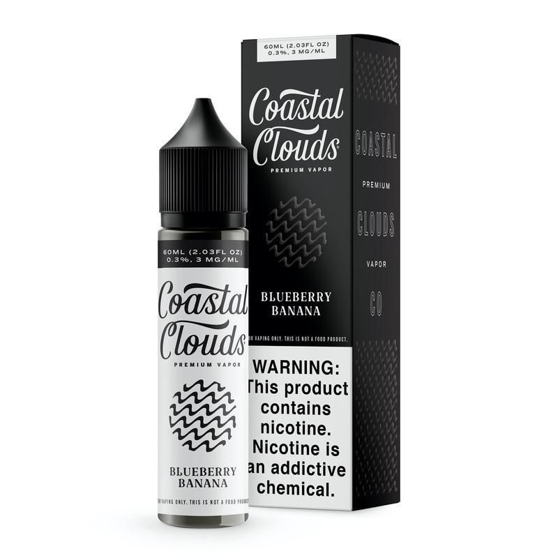 Blueberry Banana Coastal Clouds 60ml E-Liquid Packaging