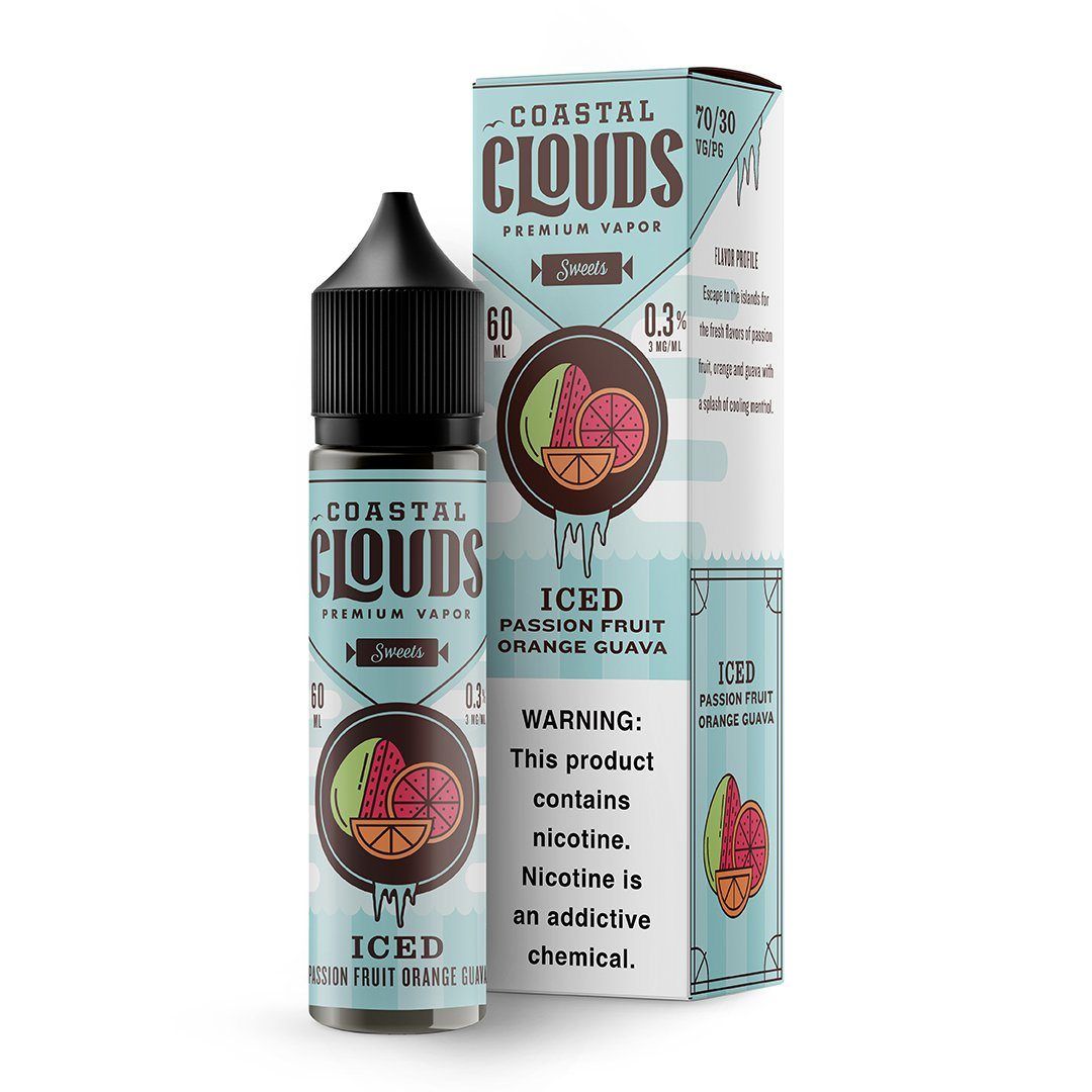 Iced Passion Fruit Orange Guava by Coastal Clouds 60ml - Black Coral