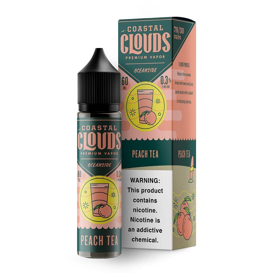 Peach Tea by Coastal Clouds 60ml - Black Coral