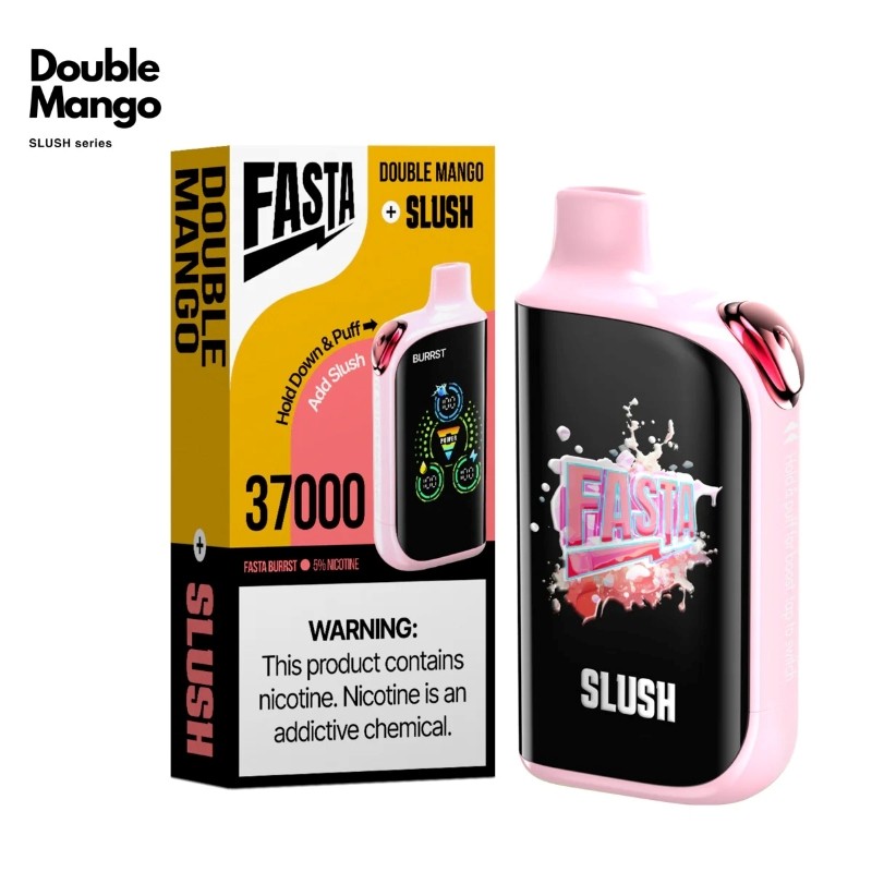 Double Mango FASTA Burrst 37000 Disposable Vape Packaging