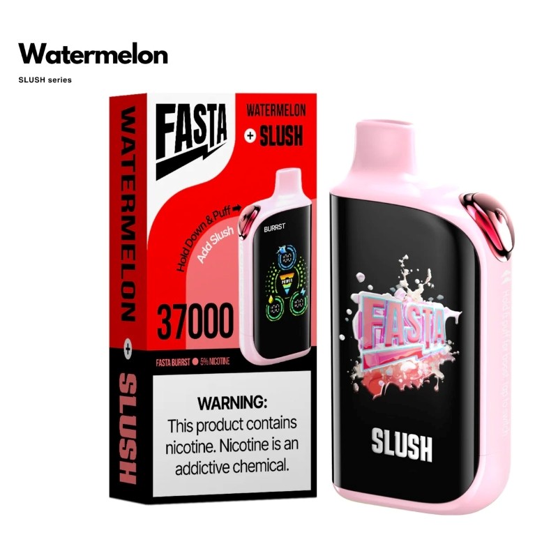 Watermelon FASTA Burrst 37000 Disposable Vape Packaging