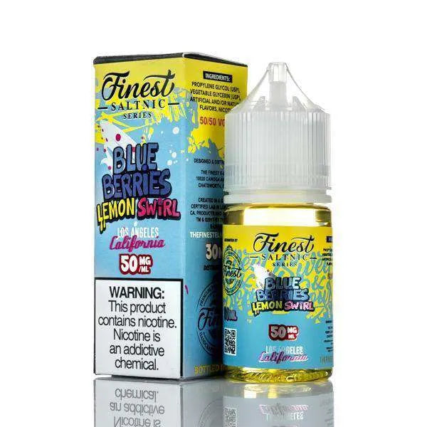 The Finest E-Liquid - Salt Nic Series - Blue Berries Lemon Swirl - 30ml - Black Coral