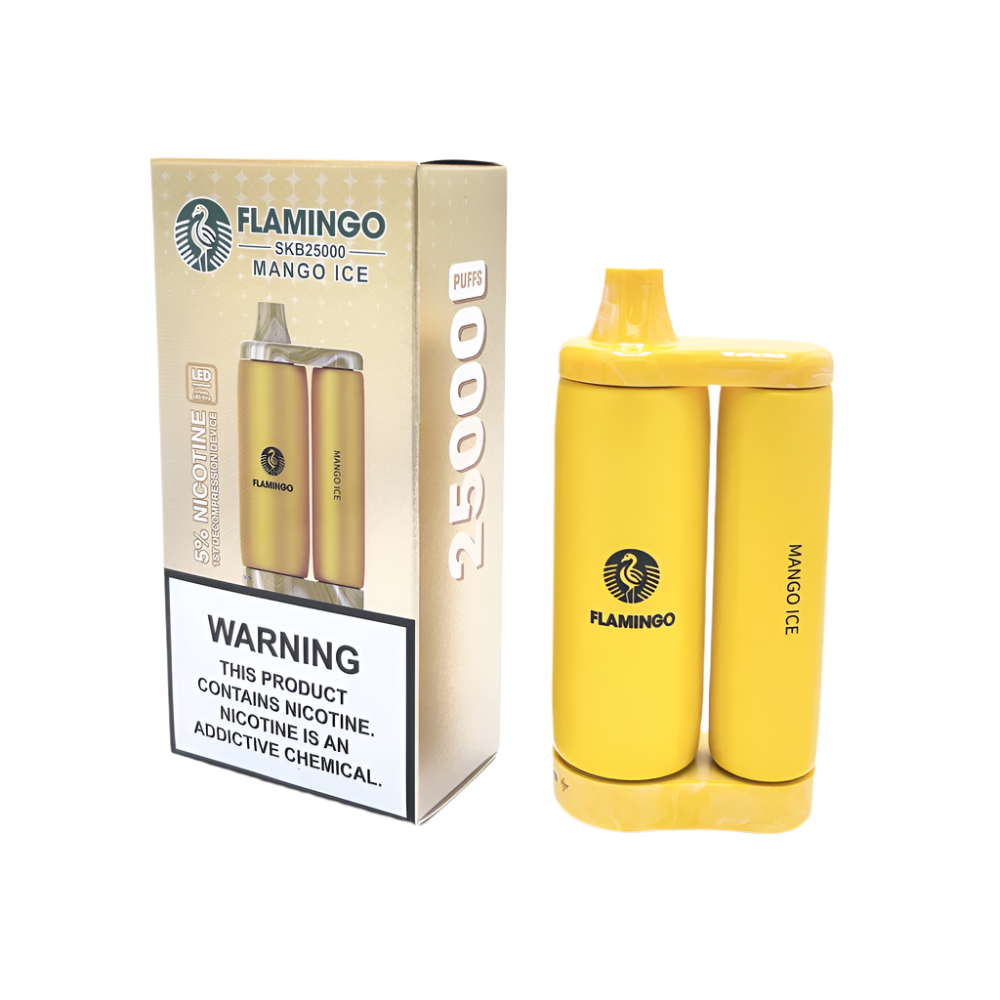 Mango Ice Flamingo SKB25000 disposable vape packaging