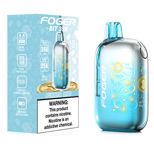 Summer Mist Foger Bit 35K disposable vape packaging