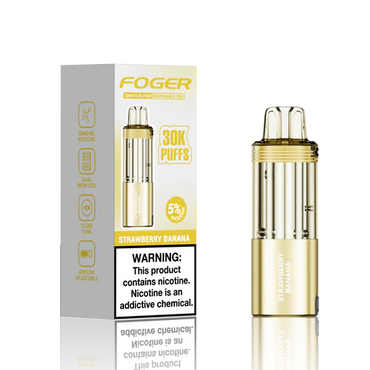 Strawberry Banana Foger Switch Pro 30K Pod disposable vape packaging